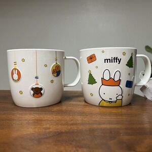 NEW Miffy By Magenta Merry Christmas Coffee Mug Set Holiday Ornaments